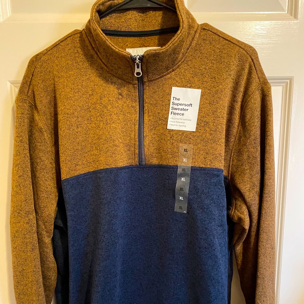Sonoma Quarter Zip Pullover XL NWT